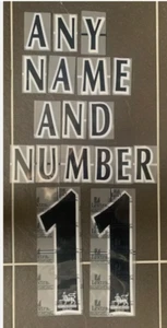 2002-2003 Any Name and Number Premier League Flock Felt nameset EPL printing blk - Picture 1 of 2