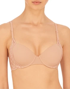 Natori Women Lush Demi Contour Underwire Bra Rose White Size 36DDD - Picture 1 of 1