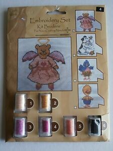 Teddy Bear Angel Cross Stitch Kit 
