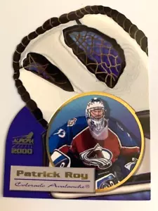 Patrick Roy - Colorado Avalanche - 1999-00 Aurora Handschuh unbegrenzter Einsatz Karte #6 - Bild 1 von 3