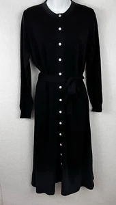 YAL New York Damen Midi A Linie Pullover Kleid Bindeband Taille A-Linie Silhouette Größe M - Bild 1 von 12