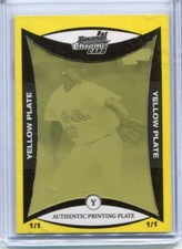 2009 Bowman Chrome - NATHAN VINEYARD - Printing Plate 1 of 1 - NEW YORK METS