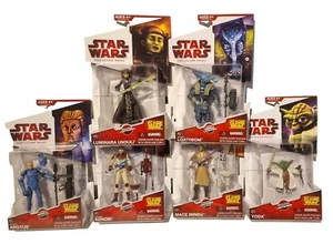 FIGURAS OBI-WAN KENOBI, MACE, YODA, LOATHSOM, ARGYUS, LUMINARA UNDULI (J9) - Imagen 1 de 11