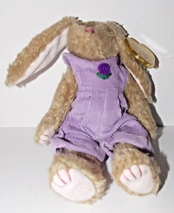Ty Attic Treasures Iris Plush 9in Bunny Stuffed Animal Rabbit Retired Tag 1993 - Picture 1 of 3