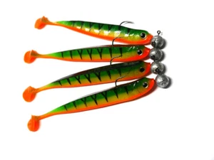 Lieblingsköder Firetiger Avec Bkk Jig 3/0 14 G Appâts Zander-Hecht-Barsch - Photo 1/1