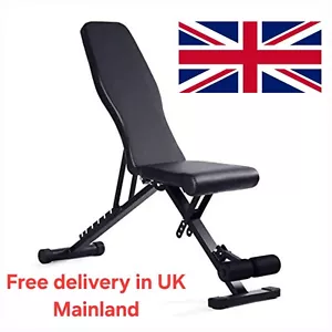 Adjustable Dumbbell Bench Foldable Weight Lifting Strength Home Gym - Picture 1 of 5