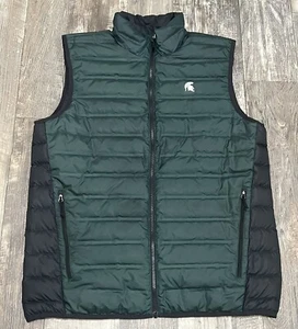 Columbia Michigan State Spartans Reversible Vest Polyester Men’s Size Large - Picture 1 of 12