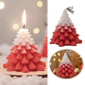 Holiday Christmas Candles Red Leaves Christmas Trees Warm Families Or - Picture 1 of 6