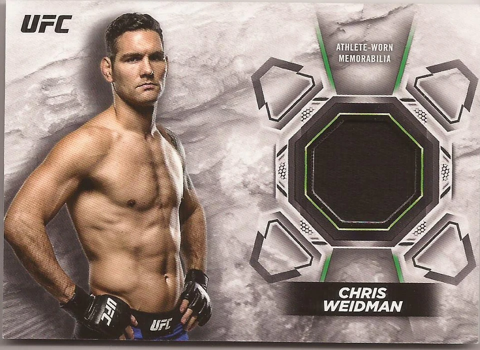 2018 Topps UFC Knockout Chris Weidman Athlete Worn Memorabilia KR-CW /99 - Image 1 of 1