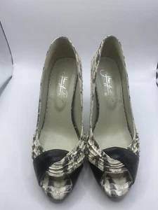 SHOES OF PREY Women’s Side 7 Classic Pumps High Heels Peep Toe Platform - Picture 1 of 11