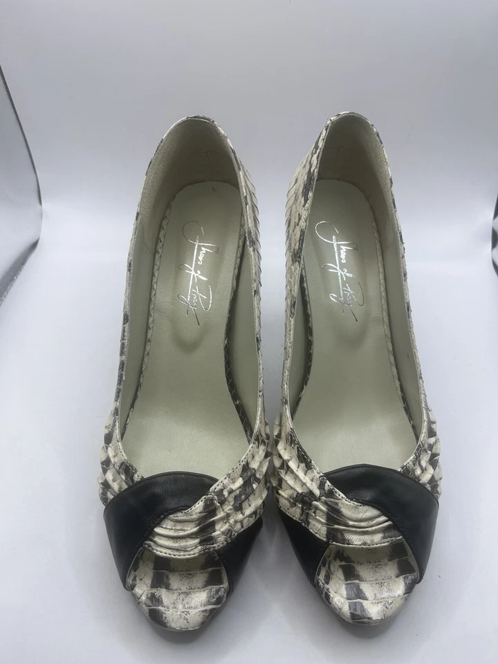 Zapatos de salón clásicos SHOES OF PREY para mujer Side 7 tacón alto plataforma punta abierta Foto 1 de 4