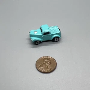 Vintage Micro Machines '41 Willys Pickup Teal Blue Green 1989 Galoob Rare - Picture 1 of 5