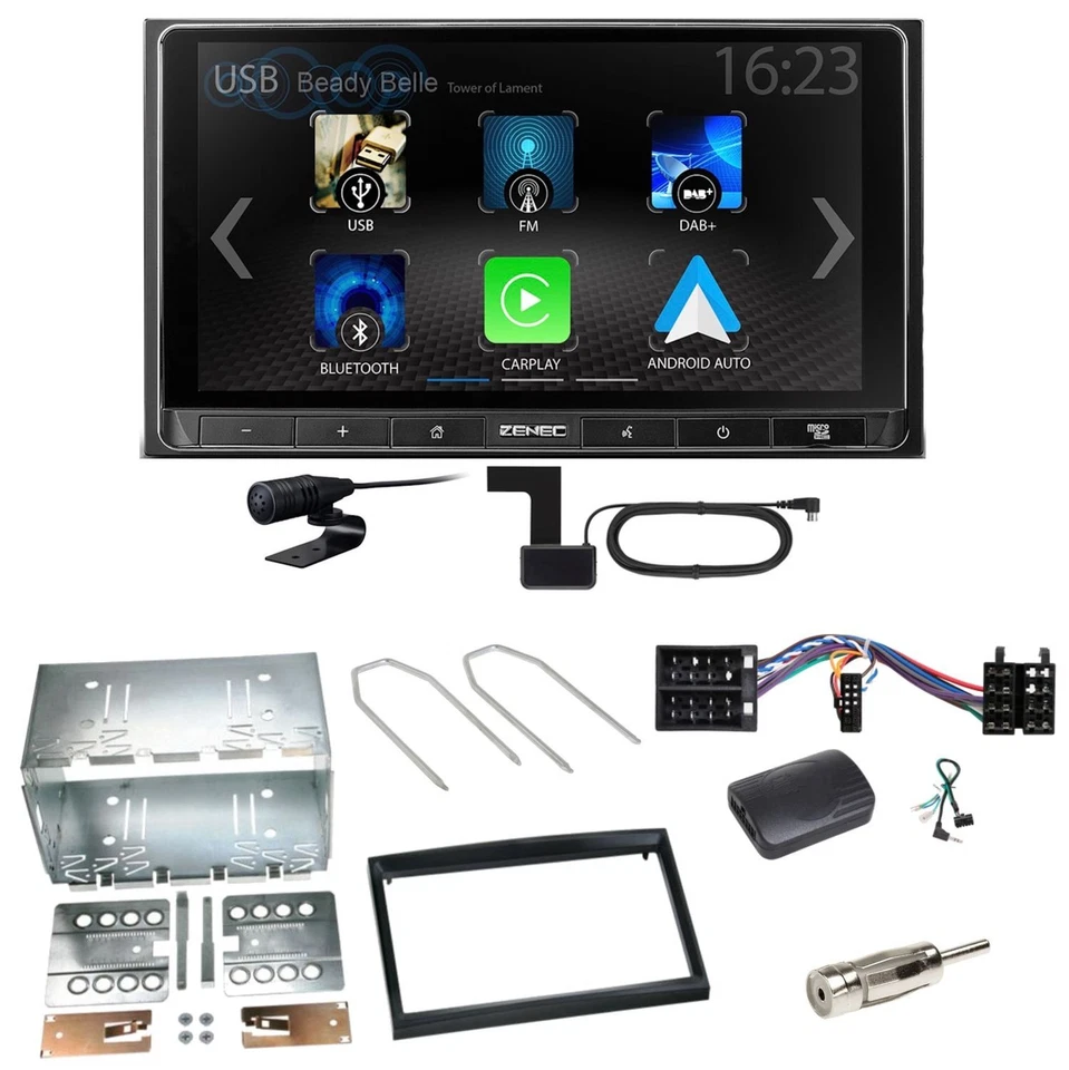 ZENEC Z-N538 Android Auto CarPlay Einbauset für Peugeot 307 Citroen C2 C3 - Bild 1 von 1