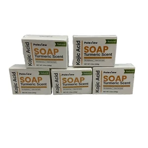 Natural Kojic Acid Soap for Hyperpigmentation - Turmeric Soap 3.5oz - Lot Of 5 - Picture 1 of 6