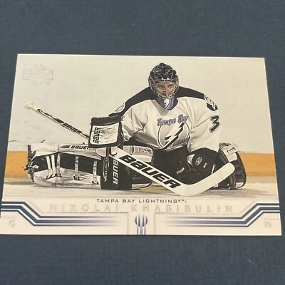 nikolai khabibulin (tampa bay lightning - g) 2001/02 upper deck card #157 mint - Image 1 of 2