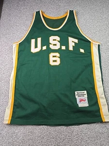 San Francisco Dons Jersey Mens 56 3XL All American Green Shirt NCAA Basketball - Picture 1 of 19