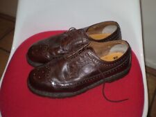 Dr Martens Brown Oxford Wingtip Brogue Shoes Size US 13 Mens Doc 1930's Style