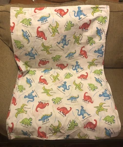 Dinosaur Twin Bed Sheet by Atrivm Flat Vintage Made in Spain Pteranadon TRex - Picture 1 of 9