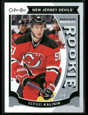 2015-16 Upper Deck #U28 Sergei Kalinin New Jersey Devils Rookie OPC Update Card - Image 1 of 2