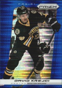 2013-14 Panini Prizm Prizms Blue Pulsar #7 David Krejci