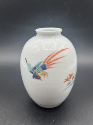 "Florero japonés de Great National Human Treasure 14th Kakiemon Sakaida 4 1/4""" Foto 1 de 4