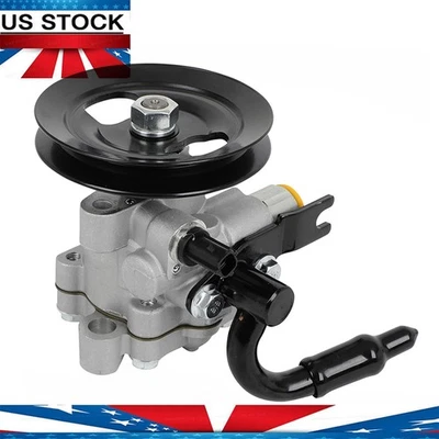 Power Steering Pump with Pulley for Hyundai Accent 2010-2011 Kia Rio Rio5 06-11 - Image 1 of 4