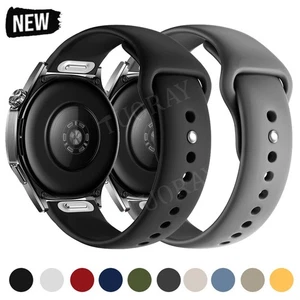 18/20/22mm Sport Silicone Smart Watch Band Universal Replacement Strap Bracelet - Picture 1 of 33