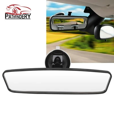 Universal Stick-On Wide-Angle Rearview Mirror Suction Cup Mount - Image 1 of 4