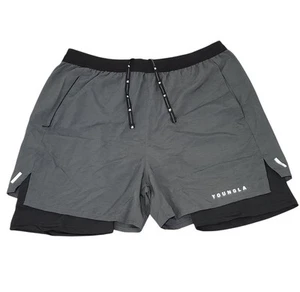 YoungLA Soft Breathable Stretchy Compression Shorts w Pocket Men's (FITS LIKE M) - Picture 1 of 6