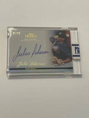 2012 Topps Tribute Autograph Issue Julio Teheran /99 - Image 1 of 2