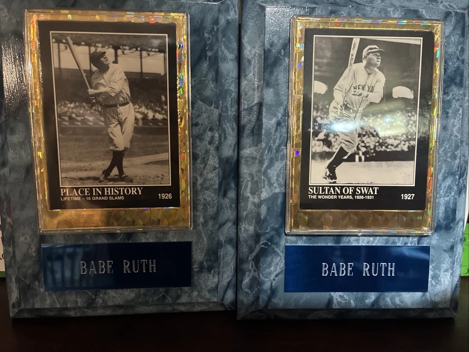 2  Babe Ruth Commemorative Sports Wall Plaque / Baseball Collectible - Image 1 of 1