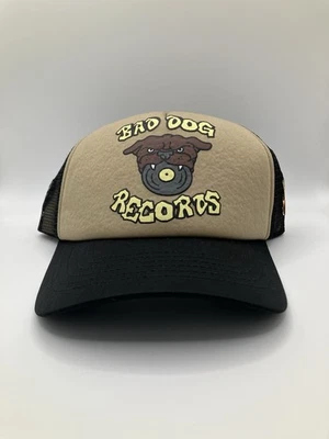 Empyre Bad Dog Records All Bark Brown & Black Trucker Hat Mesh Black Puff Print - Image 1 of 4