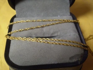 1/20 12K Yellow Gold Filled Ladies Link Necklace          1.0 grams    18 Inch - Picture 1 of 2