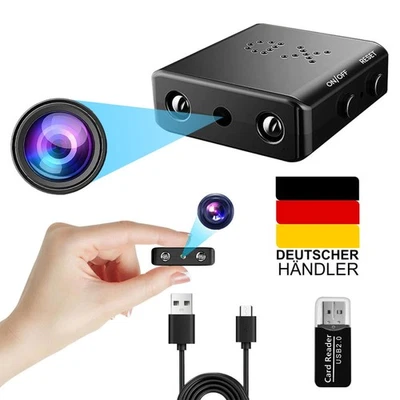 Mini IP Kamera 1080P HD 4K Camera Außen Überwachungskamera IR Cam Nachtsicht DE - Bild 1 von 4