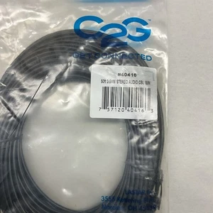 LOT OF 11 GENUINE C2G 50ft. 3.5mm Stereo Audio Cable with Low Profile Connector - Picture 1 of 6