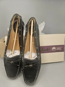 Clarks Women Dunbar Groove Shoes Black Patent Woman US Size 10 Brand New In Box - Picture 1 of 9