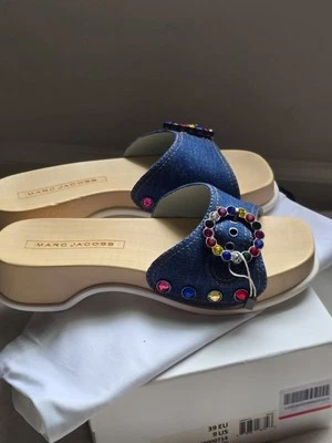 Marc Jacobs Denim Slide Sandals 9US /39 IT - Image 1 of 4