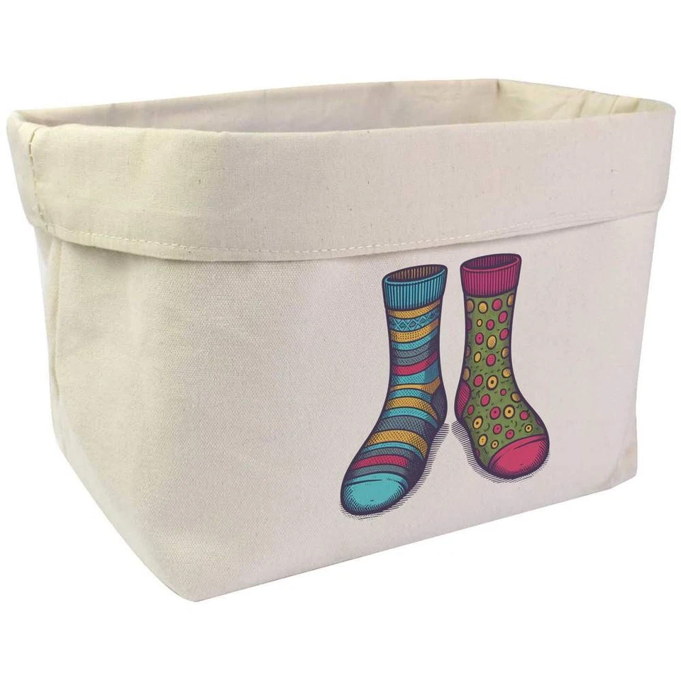 AZEEDA Große "Odd Socks" Canvas Organizer/Aufbewahrungstasche (OR00037589)