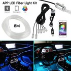 8M RGB LED Car Interior Fiber Optic Strip Lights Ambient Light For Audi A1 8X1