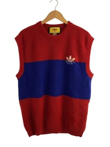 GUCCI Knit Vest (thick) S Wool Red Plain 700449 Used - Picture 1 of 5