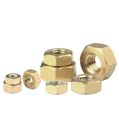 M2 M2,5 M3 M4 Sechskantmuttern Sechskantmutter Muttern Sechskant Mutter Messing - Bild 1 von 4