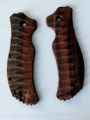 ZERO TOLERANCE KNIFE : PLAQUETTES BOIS DE FER POUR ZT 0350 - Photo 1/2