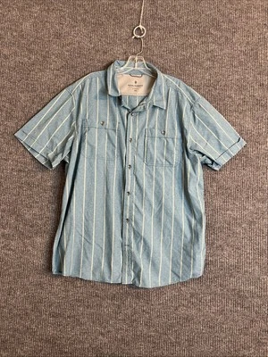 Camisa Royal Robbins Para Hombres Nylon Abotonada Exterior Talla XXL Rayas Manga Corta Foto 1 de 4