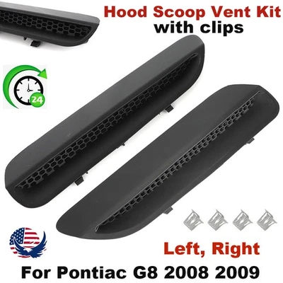 For Pontiac G8 Hood Scoop 2008 2009 LH+RH Pair Hood Vent 3D Printed No Drilling Foto 1 de 4