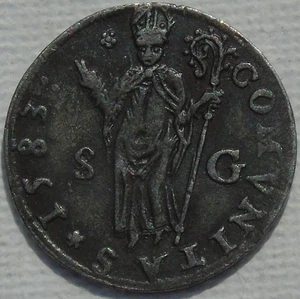 1583 Paris Saint Germain Silver Coin or Token 21mm 2.64g Dark Fine, Unpublished? - Picture 1 of 2