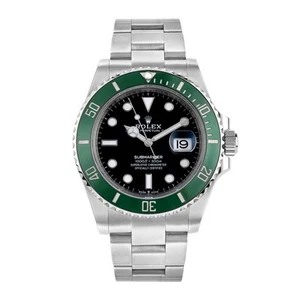 Rolex Submariner Watch 41MM Black Index Hour Markers Dial Stainless Steel - Imagen 1 de 8