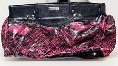 Miche Pink Snake Skin Pattern Veronica Classic Bag Outer Shell Bag Clutch - Image 1 of 4