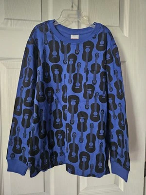 CAMISETA L/S CON ESTAMPADO DE ACORDES DE GUITARRA HANNA DIFFERENTSON 140 10 NUEVA CON ETIQUETAS Foto 1 de 4