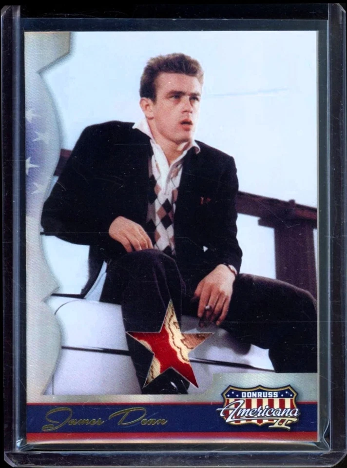 2008 DONRUSS AMERICANA JAMES DEAN PERSONALLY WORN MATERIAL RELIC MULTI CLR /400 - Image 1 of 2