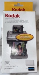 Kodak EasyShare PH-40 Color Cartridge & Photo Paper Kit 40 4x6 in Photos - Afbeelding 1 van 6